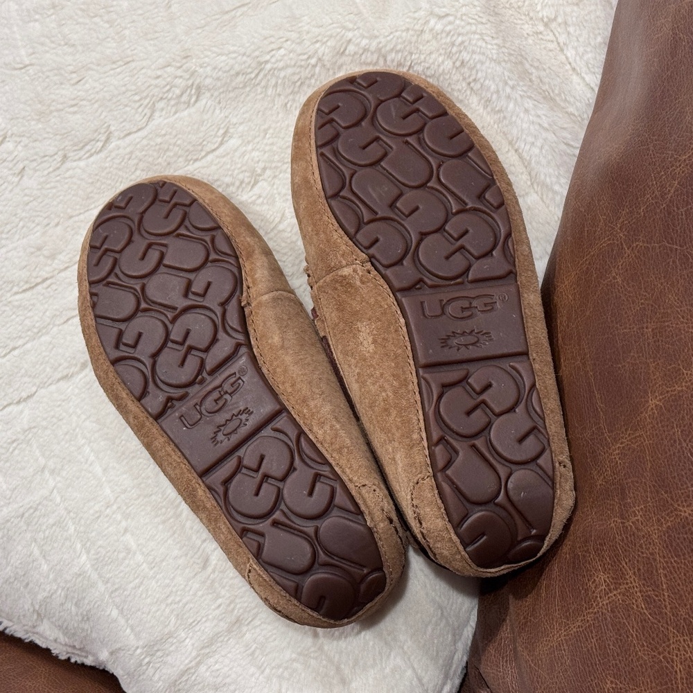 New UGG Women's Dakota Slippers Chestnut Brown Hard Sole Size 5 - Picture 7 of 7